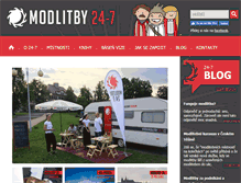 Tablet Screenshot of modlitby24-7.cz